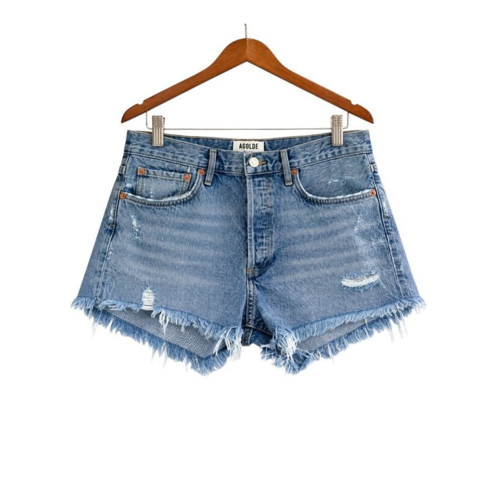 AGOLDE Parker Vintage Cut Off Denim Shorts Swapmeet Size 29